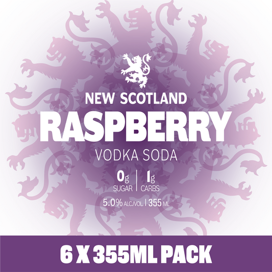 Raspberry Vodka Soda 355mL
