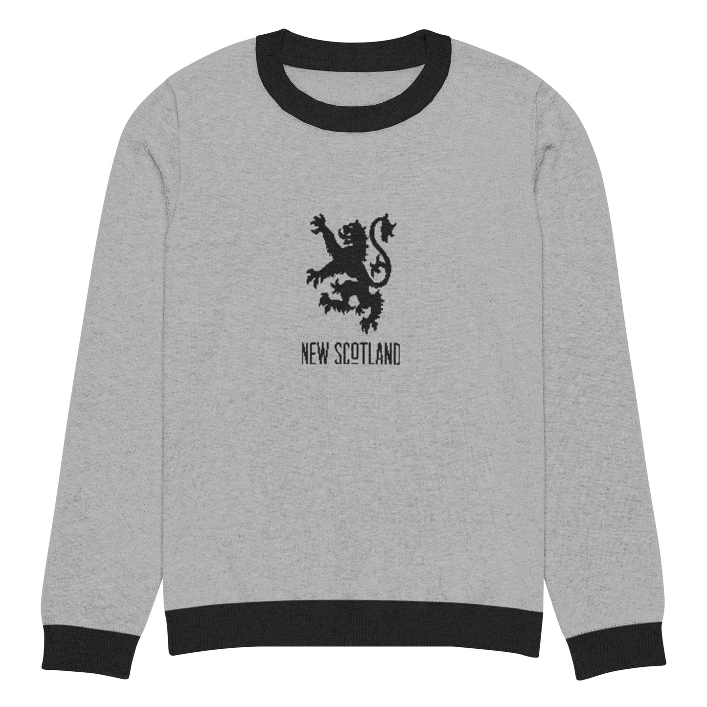 Black Lion Knitted crew neck sweater