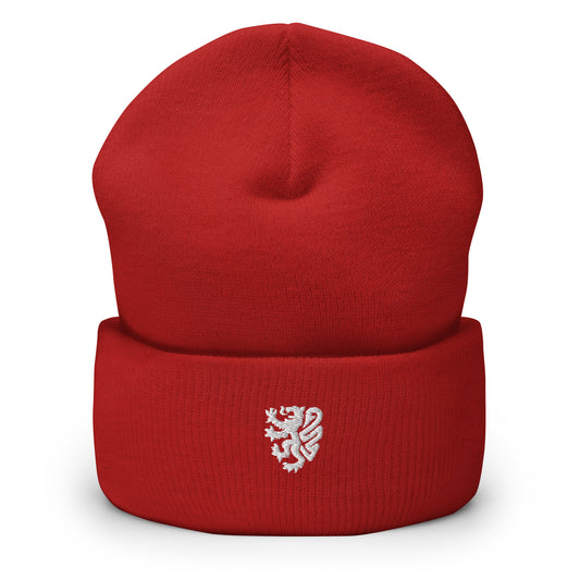 Premium Traditional Lion Cuffed Tall Embroidered Toque