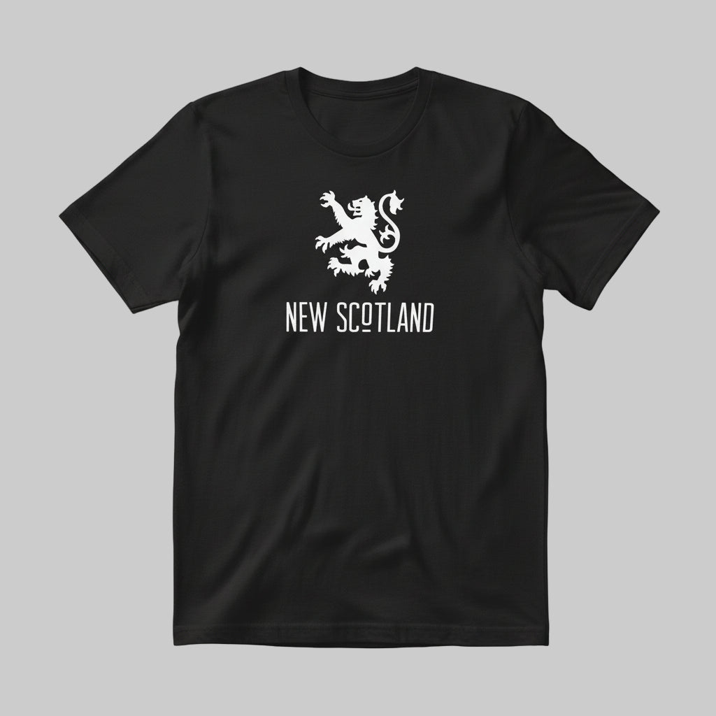Lion T-Shirt – original New Scotland rampant lion 50/50 poly-cotton t-shirt made in Canada.