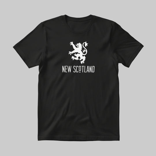 Lion T-Shirt – original New Scotland rampant lion 50/50 poly-cotton t-shirt made in Canada.