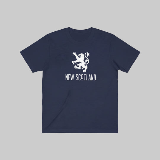 Lion T-Shirt – original New Scotland rampant lion 50/50 poly-cotton t-shirt made in Canada.