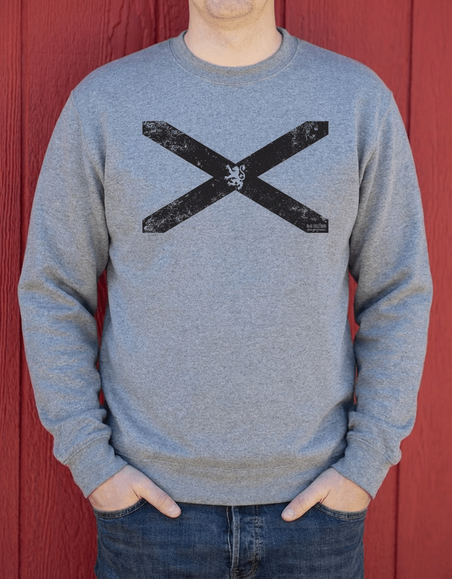 St. Andrews Cross Crew Sweater – Canadian Made Heritage Apparel - New Scotland Co.