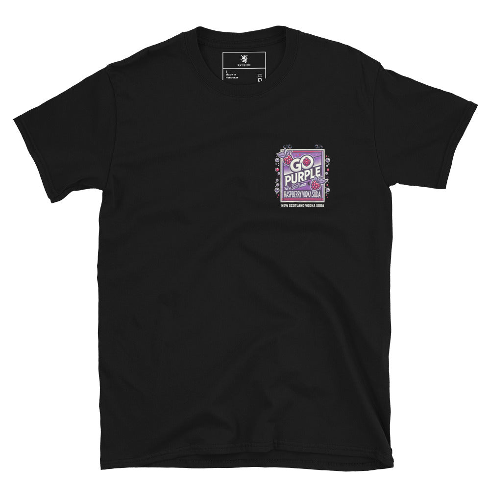 Go Purple T-Shirt - New Scotland Raspberry Vodka Soda