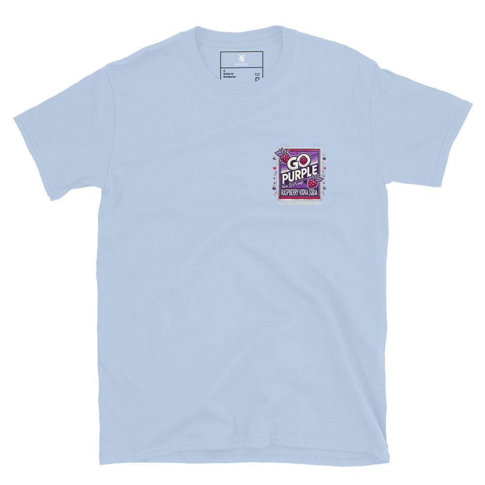 Go Purple T-Shirt - New Scotland Raspberry Vodka Soda