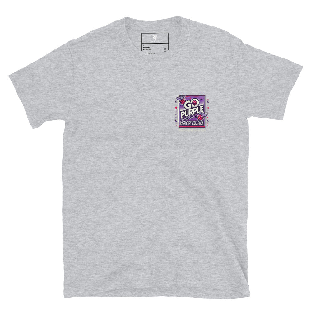 Go Purple T-Shirt - New Scotland Raspberry Vodka Soda