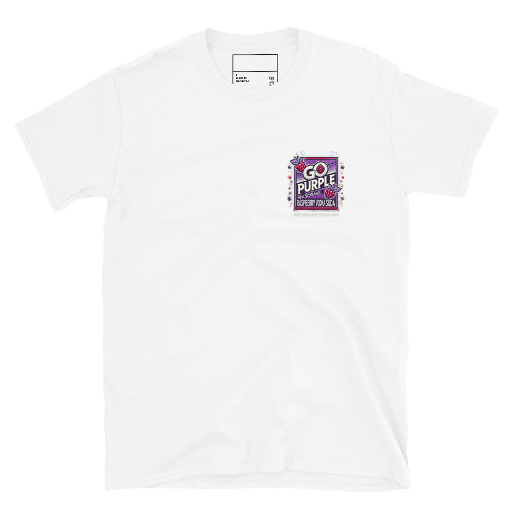 Go Purple T-Shirt - New Scotland Raspberry Vodka Soda